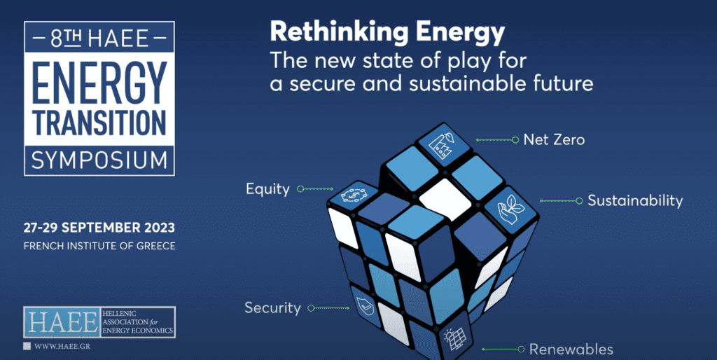 A Rubik's cube representing interconnected energy concepts like equity and security.
