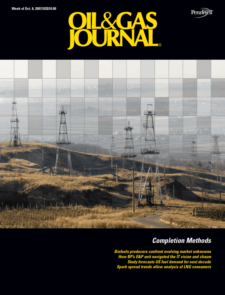 Oil and Gas Journal magazine cover, October 2003.