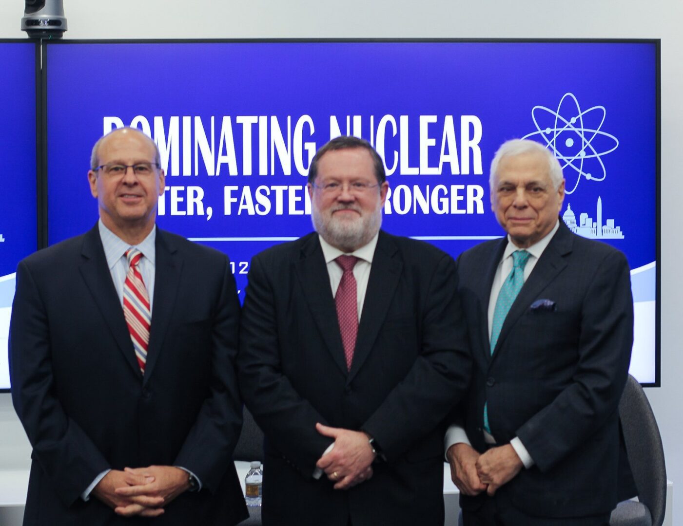 Dr. Michael Goff with Thomas Pyle and Lucian Pugliaresi