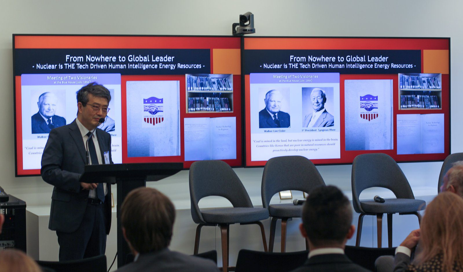 Dr. Yongsoo Hwang of KINGS presenting during Panel One