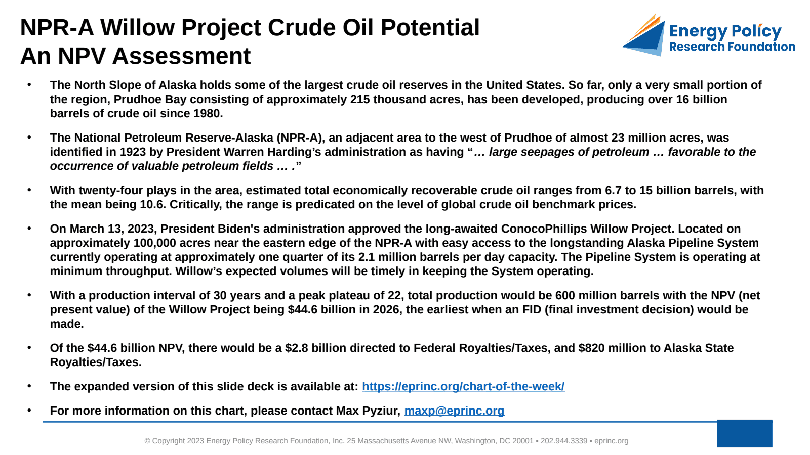 After Extensive Deliberation The National Petroleum Reserve-Alaska (NPR-A) Willow Project Is Set To Yield Revenue For Both The State And The Federal… — figure 3