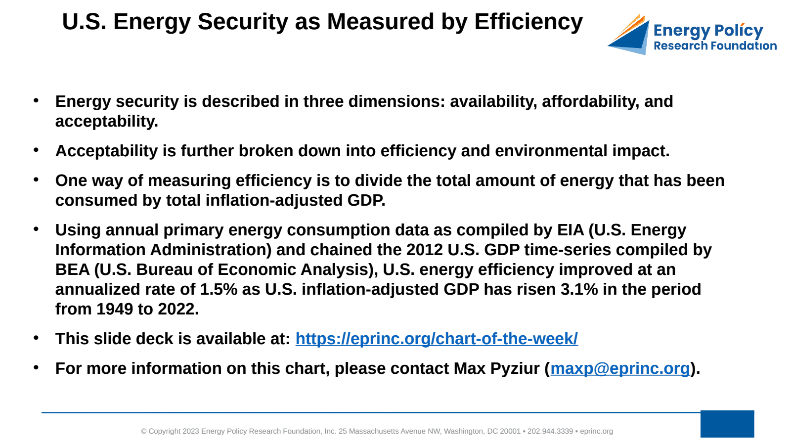 U.S. Energy Security As Measured by Efficiency — figure 2
