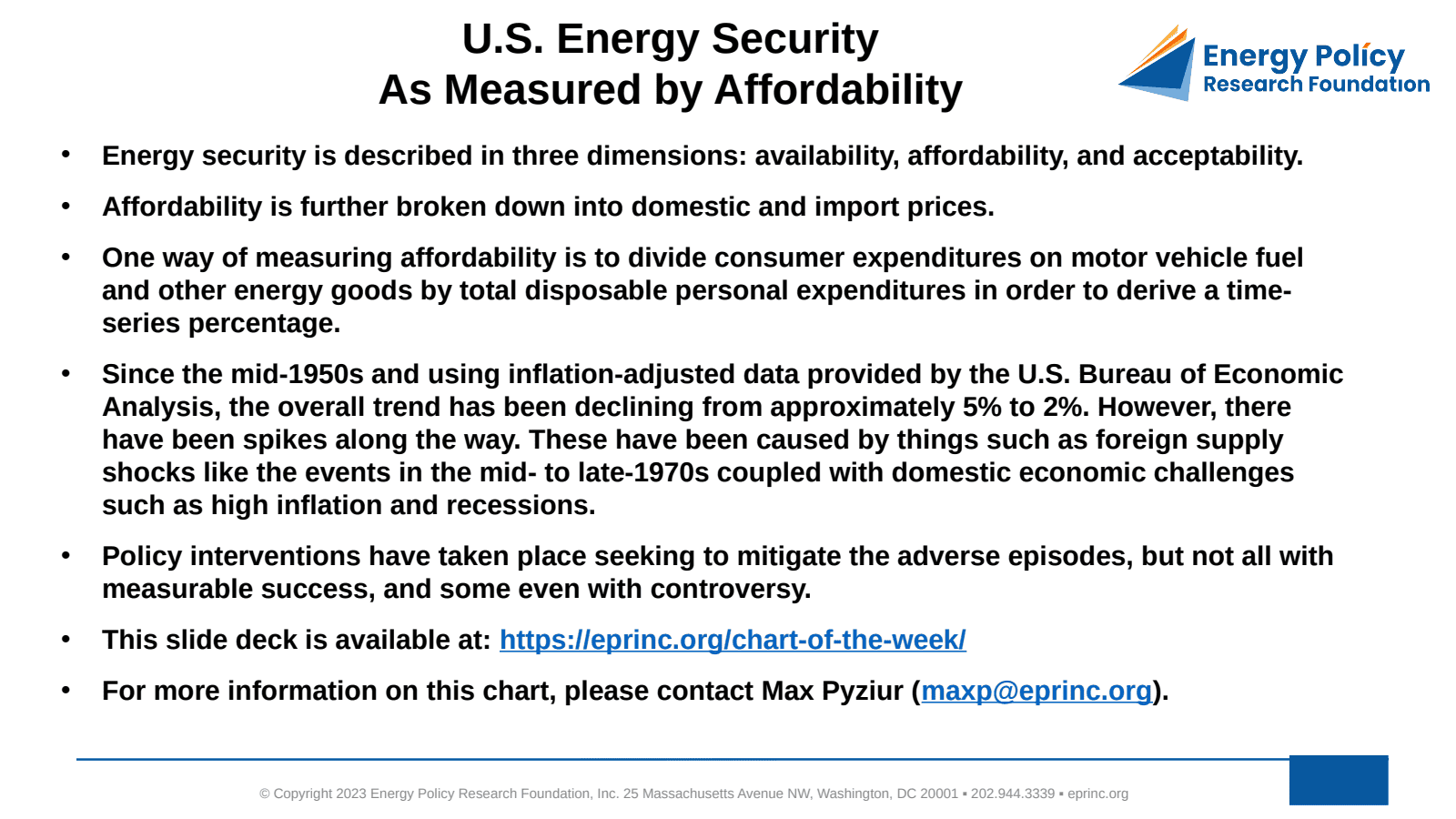 U.S. Energy Security As Measured by Affordability — figure 2