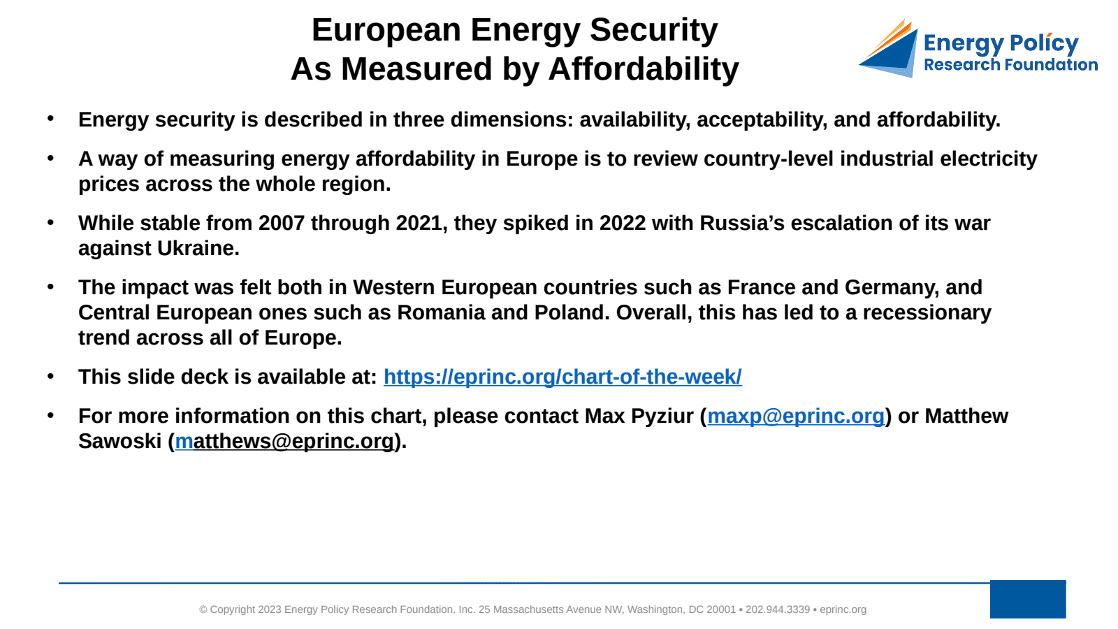 European Industrial Electricity Prices as a Measure of Energy Affordability — figure 2