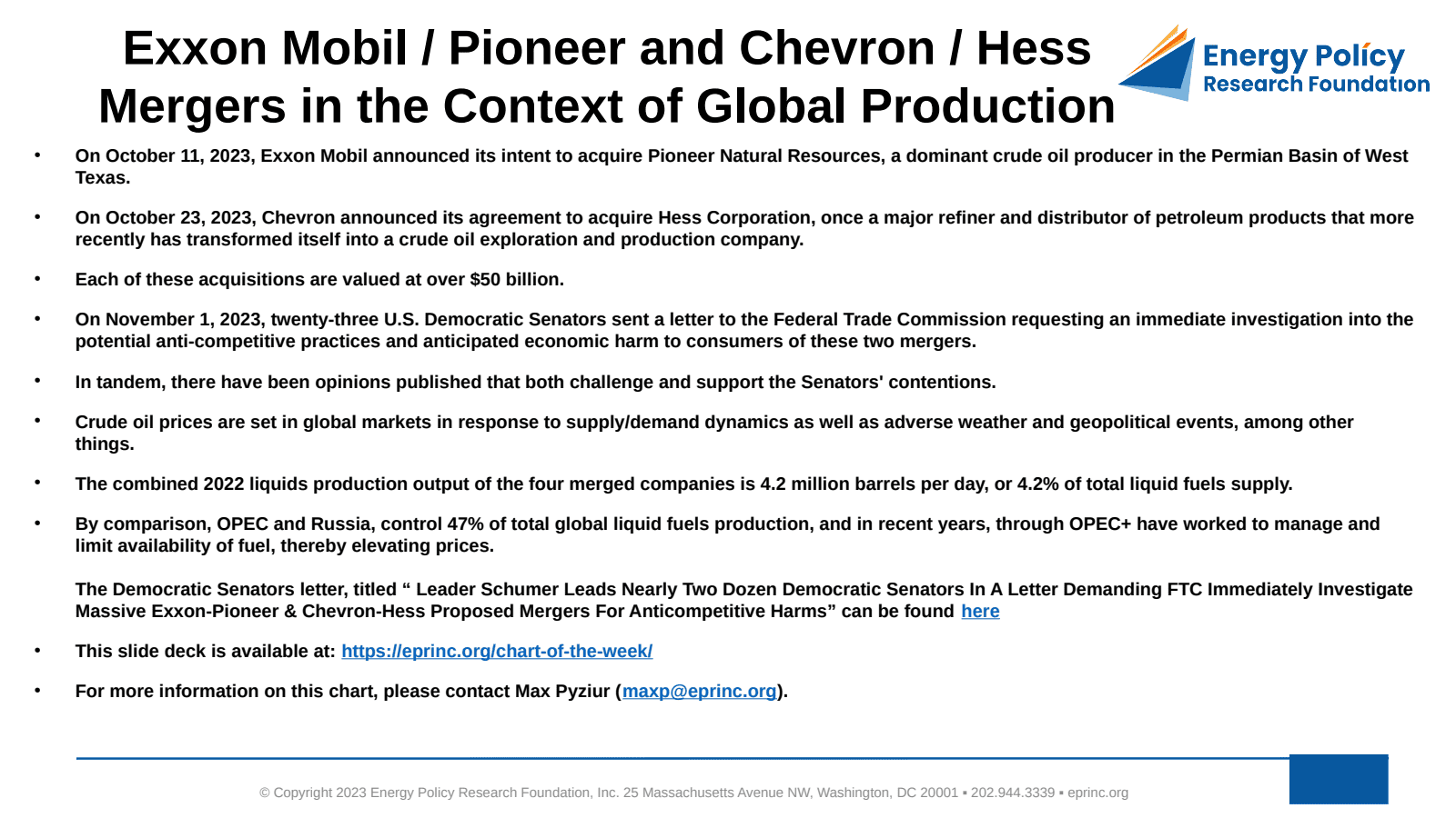 Exxon Mobil / Pioneer and Chevron / Hess Mergers in the Context of Global Liquid Fuels Production — figure 2