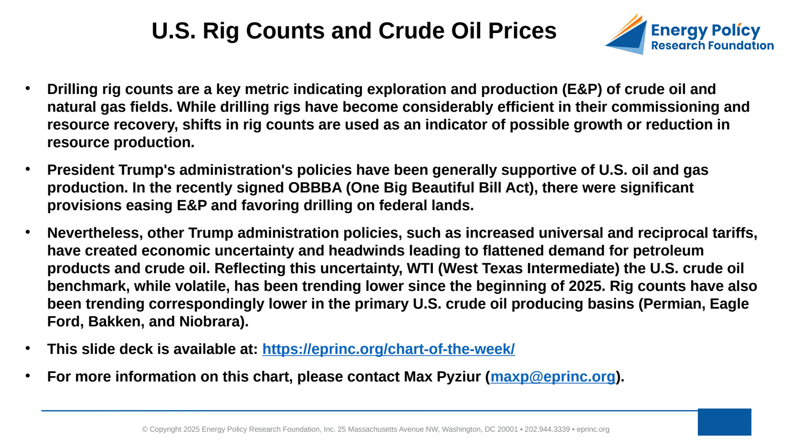 U.S. Rig Counts and Crude Oil Prices — figure 2