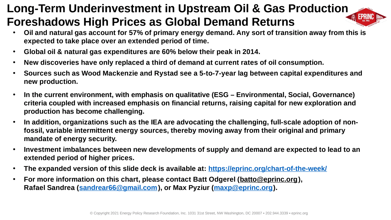 33: Long-Term Underinvestment in Upstream Oil & Gas Production Foreshadows High Prices as Global Demand Returns — figure 3
