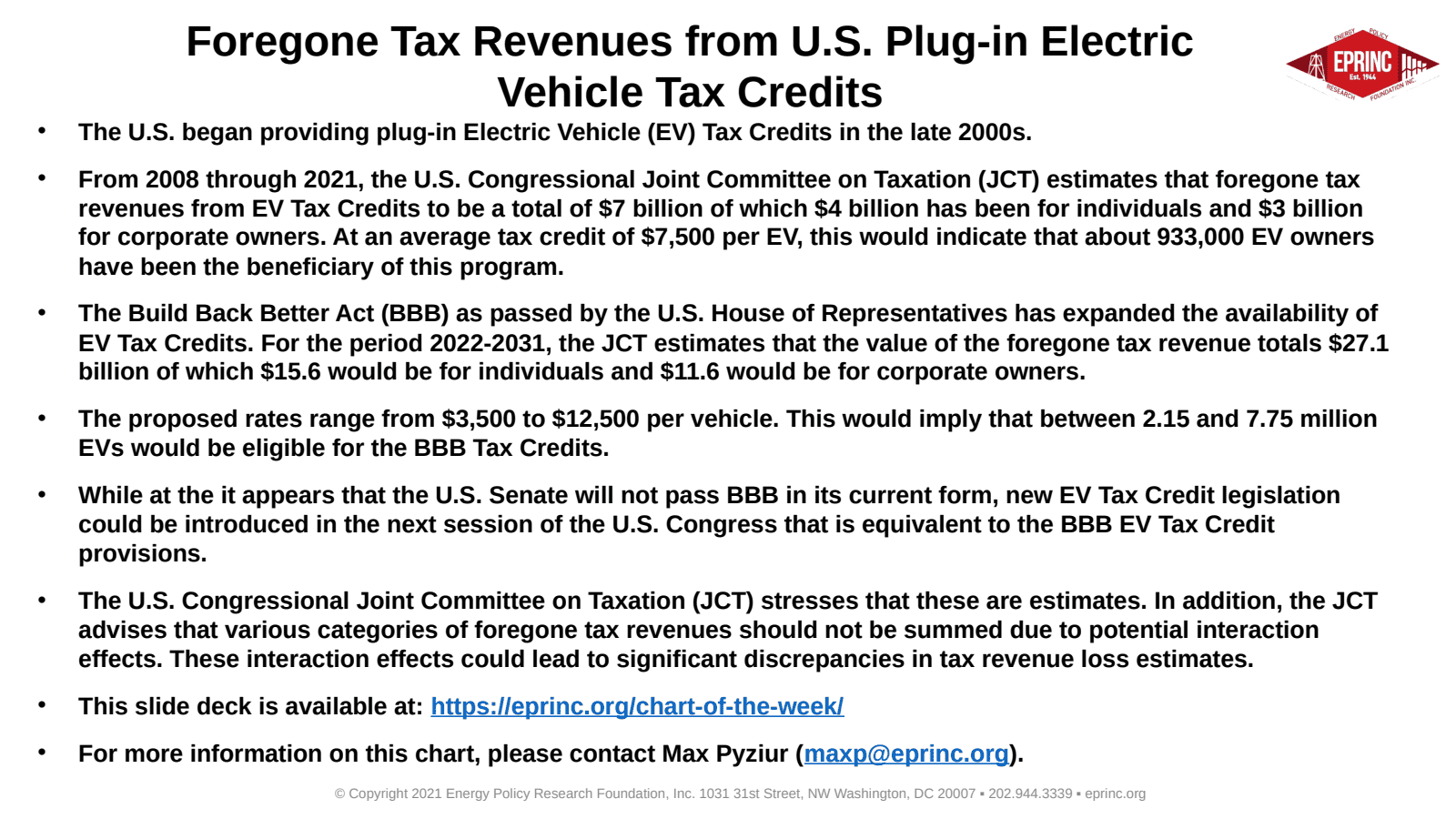 40 Foregone Tax Revenues from U.S. Federal Plug-in Electric Vehicle Tax Credits — figure 2